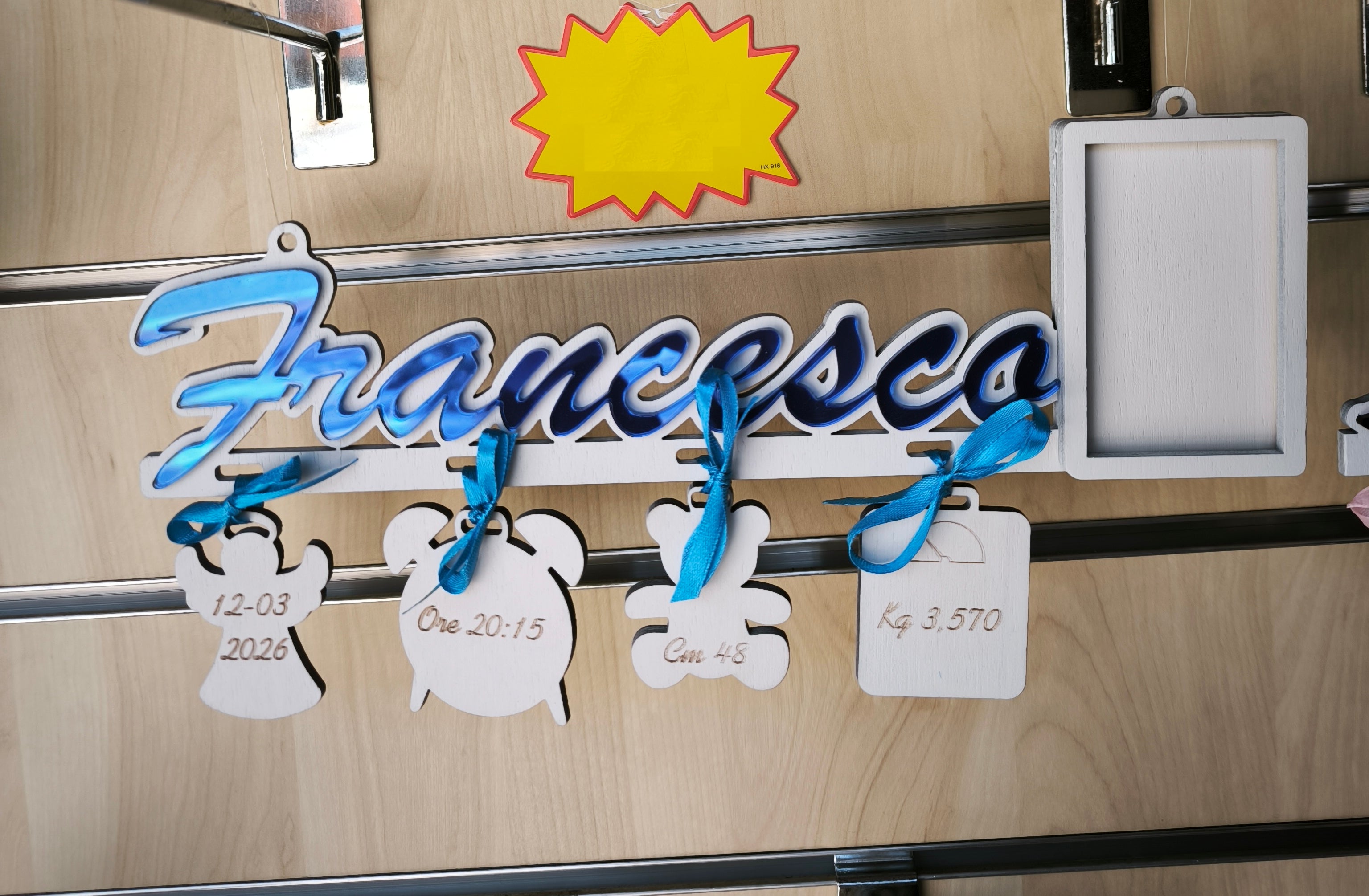 Fiocco Nascita Personalizzato "BIMBO"