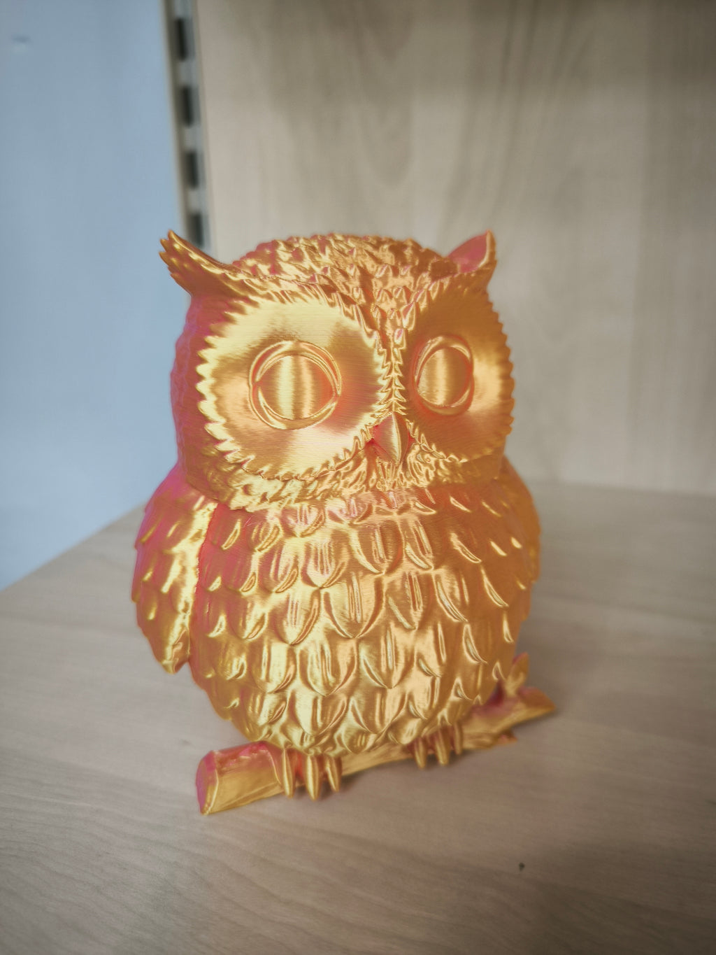 Gufetto Portafortuna "Aura Dorata"