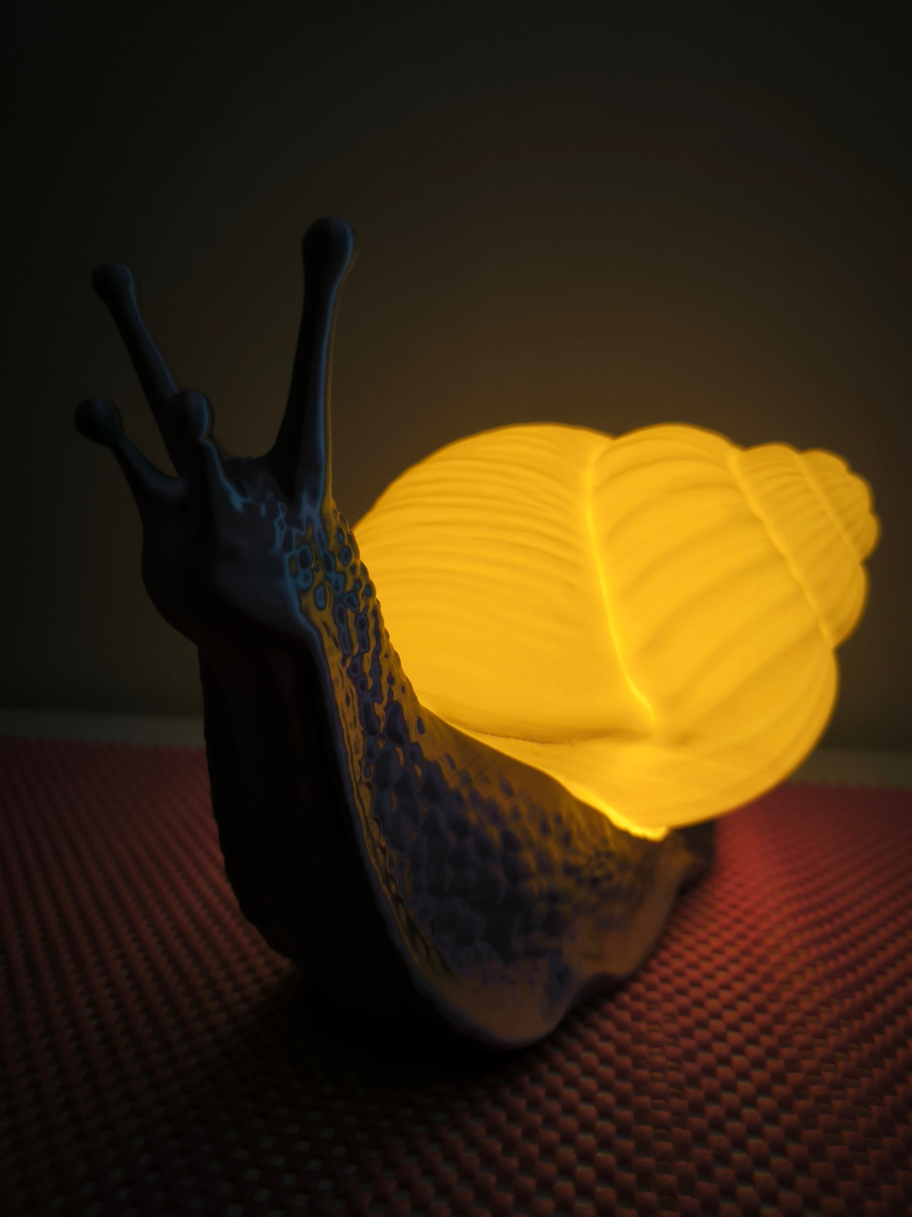 Luce d'Atmosfera "Lumaca Incantata" – Lampada da Tavolo Design 3D